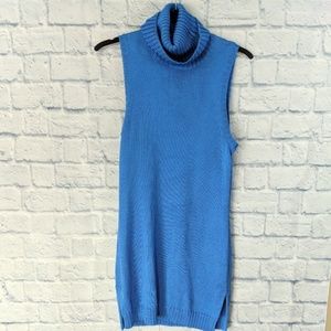 Ralph Lauren Blue Silk Sleeveless Top - Size Small